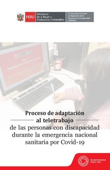 Proceso de adaptación al teletrabajo de las personas con discapacidad durante la emergencia nacional sanitaria por Covid-19