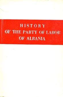 History of the Party of Labor of Albania. First and second chapter