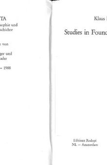 Studies in foundational philosophy (pages 267-434 only)