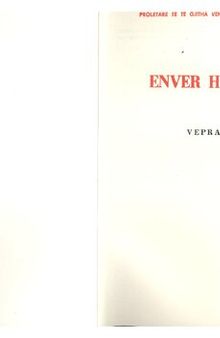 Enver Hoxha. Vepra