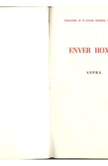 Enver Hoxha. Vepra