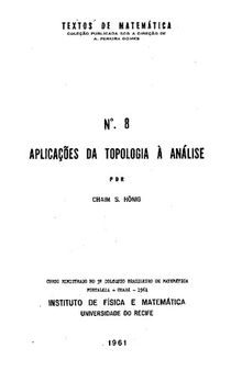 Aplicações da Topologia à Análise