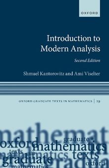 Introduction to Modern Analysis