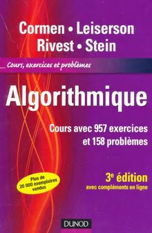 Algorithmique: cours avec 957 exercices et 158 problèmes