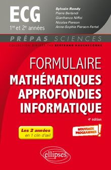 Formulaire : mathématiques approfondies, informatique