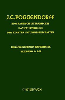 Biographisch-literarisches Handworterbuch der exakten Naturwissenschaften