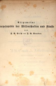 Allgemeine Encyclopädie der Wissenschaften und Künste in alphabetischer Folge / Camadulenser bis Cazould