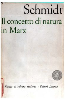 Il concetto di natura in Marx