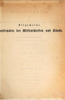 Allgemeine Encyclopädie der Wissenschaften und Künste in alphabetischer Folge / Galle bis Garet