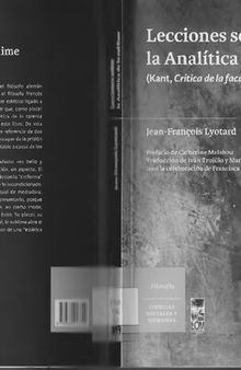 Lecciones sobre la Analítica de lo sublime (Kant, Crítica de la facultad de juzgar, 23-29)