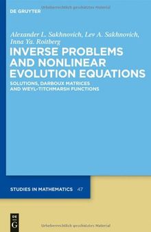 Inverse Problems and Nonlinear Evolution Equations