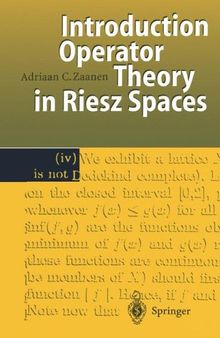Introduction to operator theory in Riesz spaces