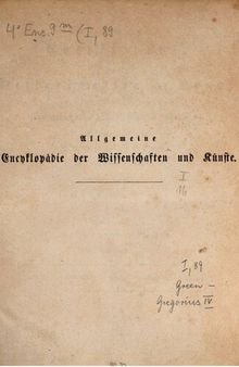 Allgemeine Encyclopädie der Wissenschaften und Künste in alphabetischer Folge / Green bis Gregorius (IV. Heilige, Kirchenväter und Gelehrte)