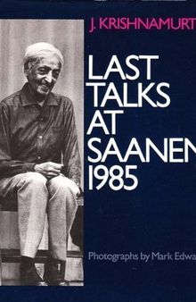 Last Talks at Saanen, 1985
