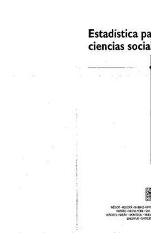 Estadística para las ciencias sociales/ Ferris J. Ritchey
