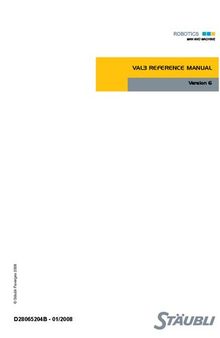 VAL3 Reference Manual