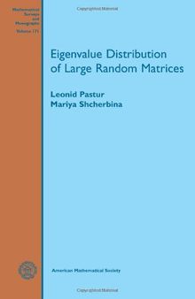 Eigenvalue Distribution of Large Random Matrices