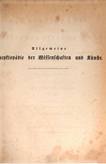 Allgemeine Encyclopädie der Wissenschaften und Künste in alphabetischer Folge / Zweite Section : Ionium Mare bis Irkutzk