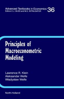 Principles of Macroeconometric Modeling, Volume 36