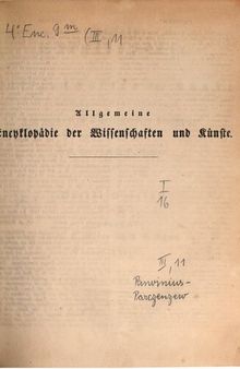 Allgemeine Encyclopädie der Wissenschaften und Künste in alphabetischer Folge / Dritte Section  Panvinius bis Parczenzew