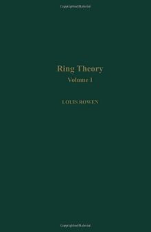 Ring theory V1, Volume 127-I