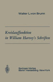 Kreislauffunktion in William Harvey’s Schriften