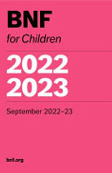 BNF for Children 2022-2023: September 2022-22