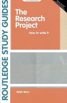 The Research Project: How to Write It