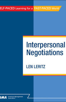 Interpersonal Negotiations