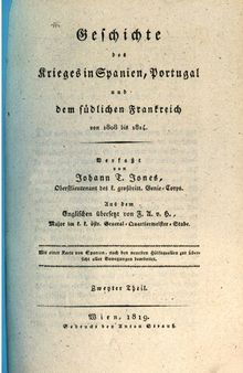 Geschichte des Krieges in Spanien, Portugal und im südlichen Frankreich von 1808 bis 1814