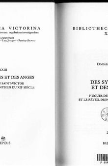 Des symboles et des anges: Hugues de Saint-Victor et le réveil dionysien du XIIe siècle