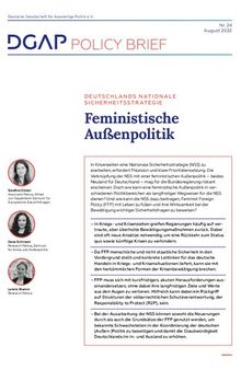 Deutschlands nationale Sicherheitspolitik : Feministische Außenpolitik