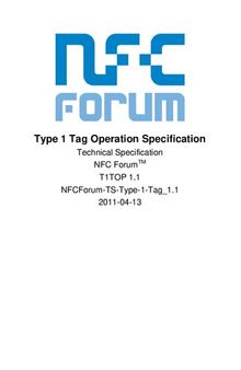 NFC Type 1 Tag Operation Specification