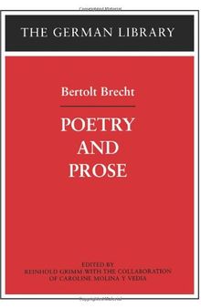 Poetry and Prose: Bertolt Brecht