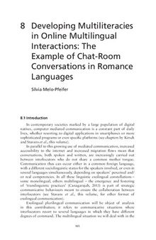 Developing Multiliteracies in Online Multilingual Interactions: The Example of Chat-Room Conversations in Romance Languages