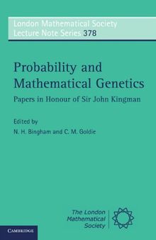 Probability and Mathematical Genetics: Papers in Honour of Sir John Kingman