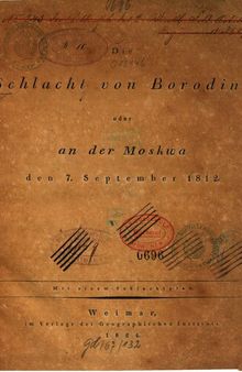 Die Schlacht von Borodino oder an der Moskwa den 7. September 1812