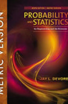 Probability and Statistics for Engineering and the Sciences, 9e, International Metric Edition