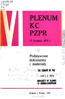 VI Plenum KC PZPR 27 września 1972 r.