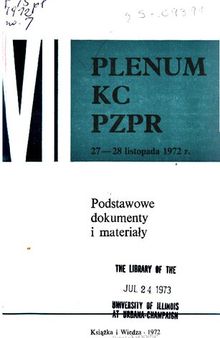 VII Plenum KC PZPR 27—28 listopada 1972 r.