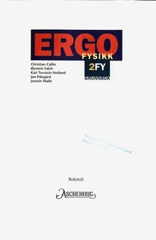 ERGO fysikk. 2FY : Grunnbok