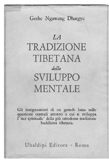 La tradizione tibetana dello sviluppo mentale