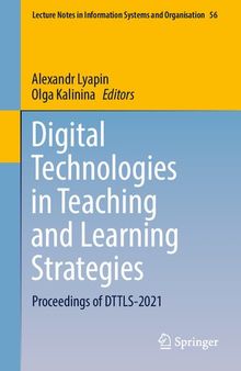 Digital Technologies in Teaching and Learning Strategies: Proceedings of DTTLS-2021