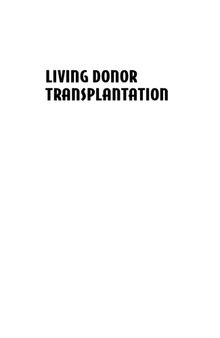 Living Donor Organ Transplantation