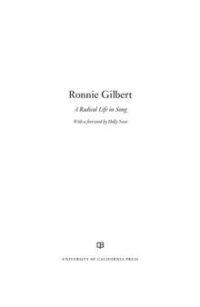 Ronnie Gilbert: A Radical Life in Song