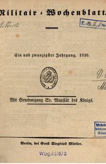 Militär-Wochenblatt