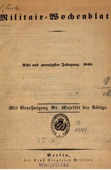 Militär-Wochenblatt