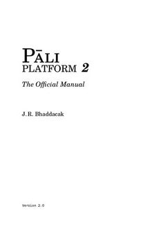 Pali Platform 2: The Ofiicial Manual