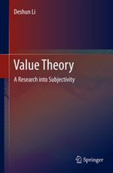 Value Theory: A Research into Subjectivity