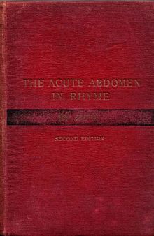 Acute Abdomen In Rhyme